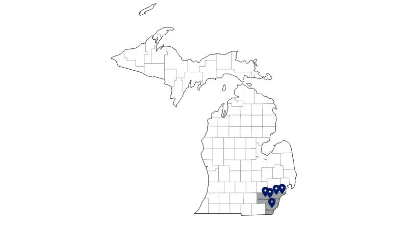 Michigan Wing Map