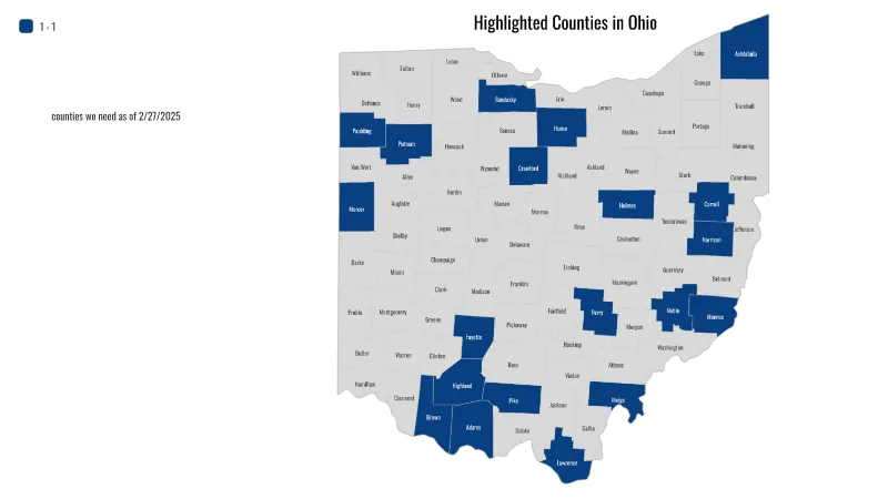Needed Counties OGTTM