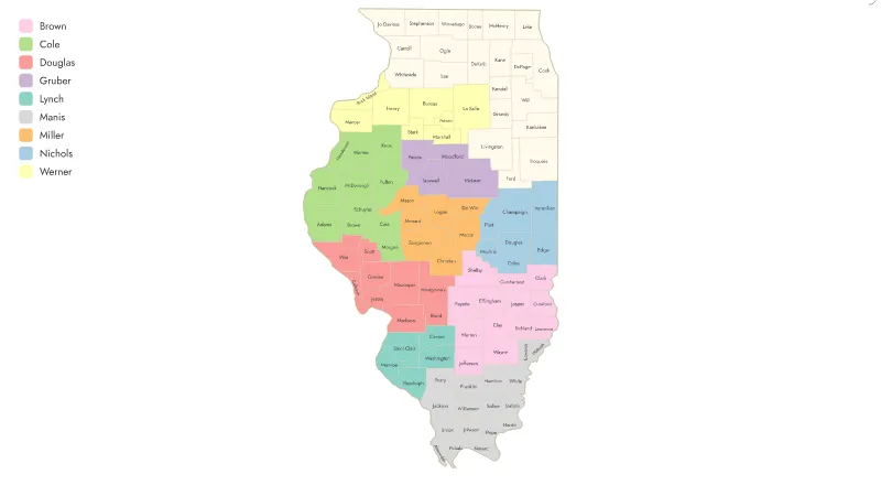 Illinois Southern Region Assignments