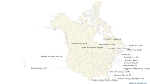 United States and Canada - States and Provinces