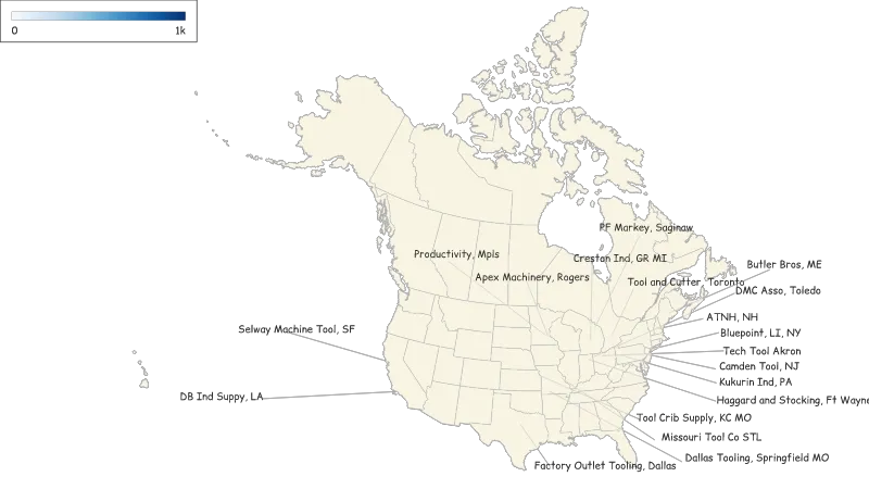 United States and Canada - States and Provinces