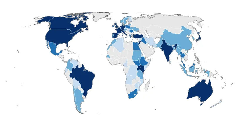 Map of the World — Countries (Equal Earth)