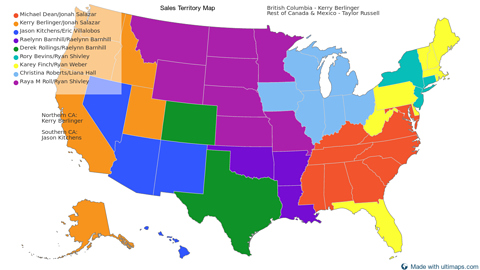 United States with Alaska and Hawaii — States