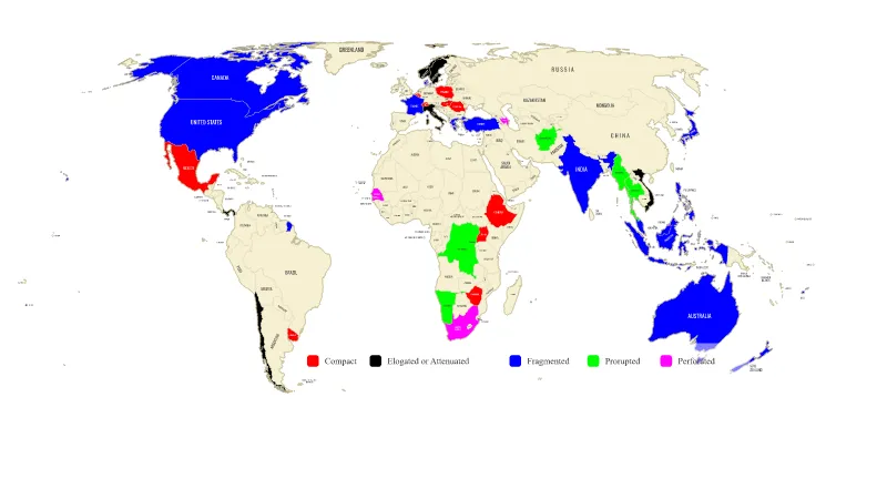 Map of the World — Countries (Equal Earth)