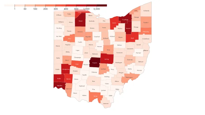 Active Apprentices in Ohio