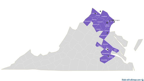 Virginia Housekeepers Map