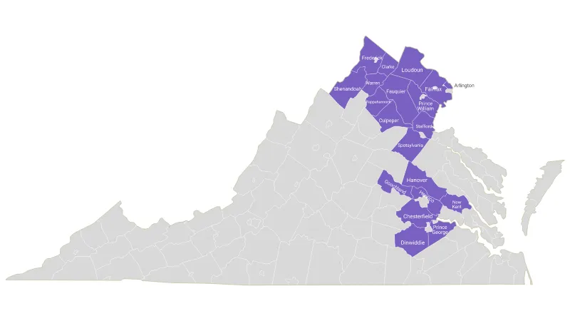 Virginia Housekeepers Map