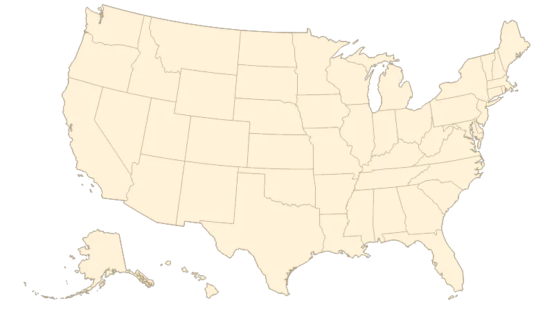 United States with Alaska and Hawaii — States