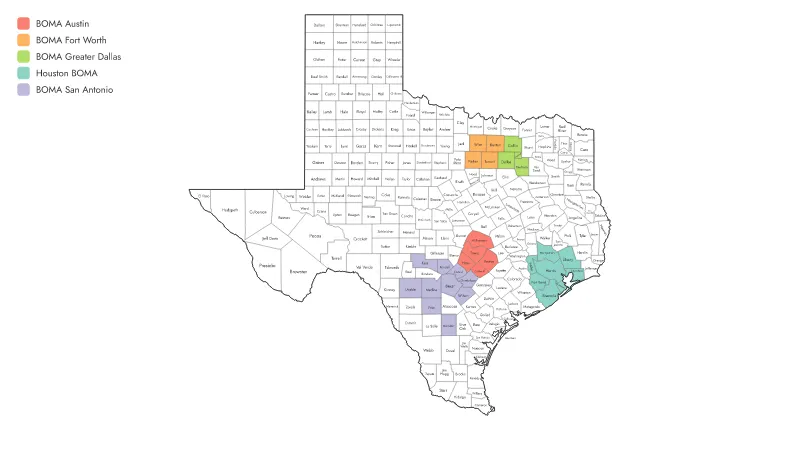 Texas BOMA Locals by County