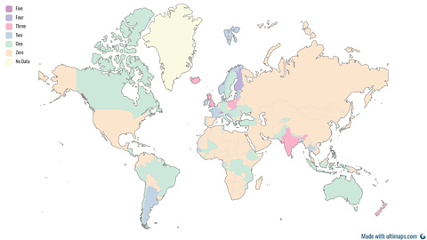 Number of Female Heads of Government Since 1946