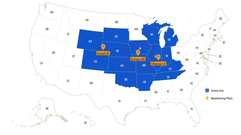 Tri State Carports Map
