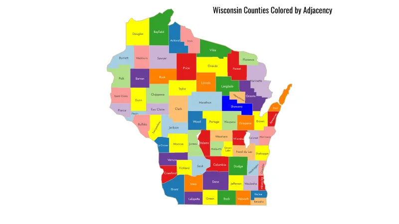 Wisconsin County Map