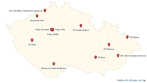 Mapa ČR - PCIP