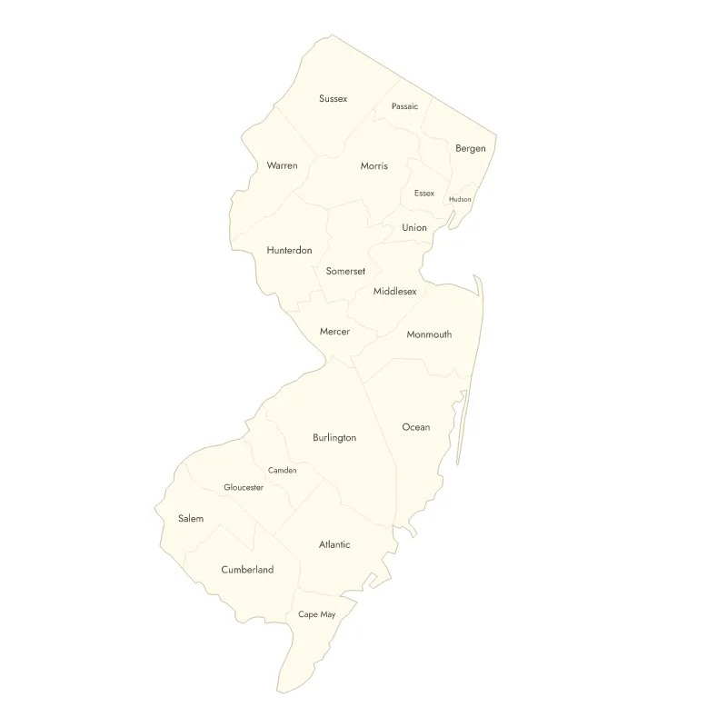 New Jersey 2025 Gubernatorial Map