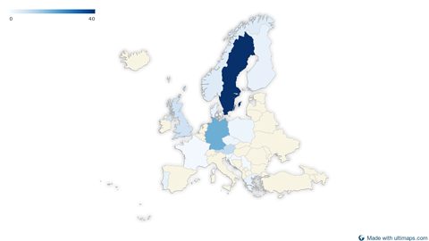 Map of the Europe — Countries
