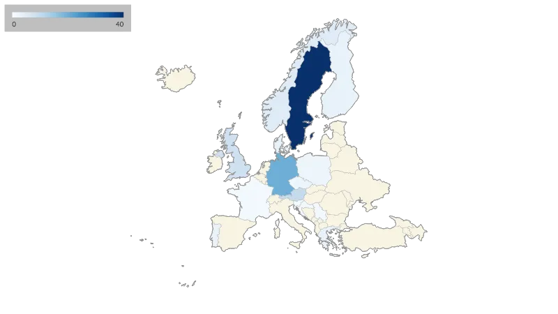 Map of the Europe — Countries