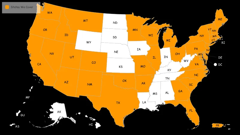 United States with Outlying Territories — States