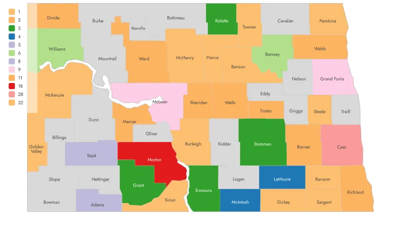 TEDS 2024-2025 Counties Served