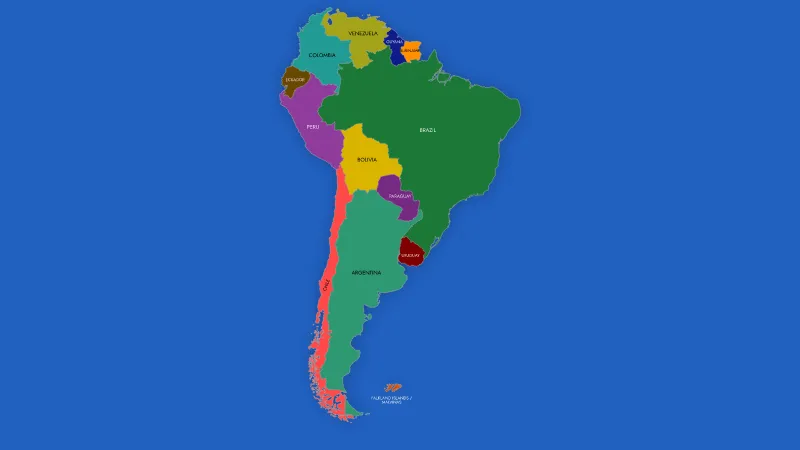South America Map