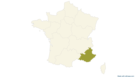 Map of France — Regions