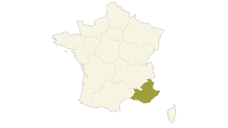 Map of France — Regions