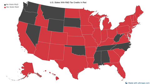 United States with Alaska and Hawaii — States