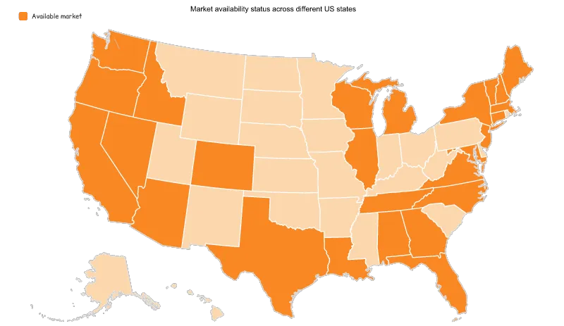 United States with Alaska and Hawaii — States