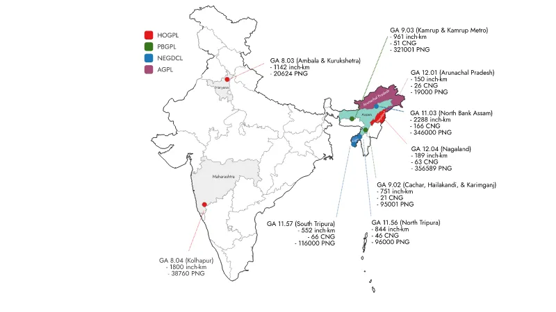 CGD OIL Map