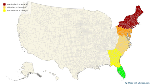 United States with Alaska and Hawaii — Counties