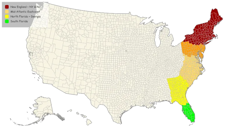 United States with Alaska and Hawaii — Counties