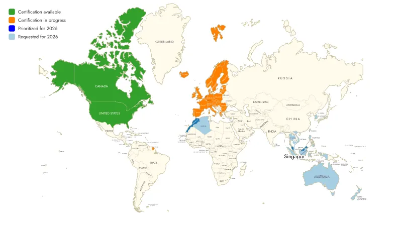 Cobalt XS Wi-Fi certifications