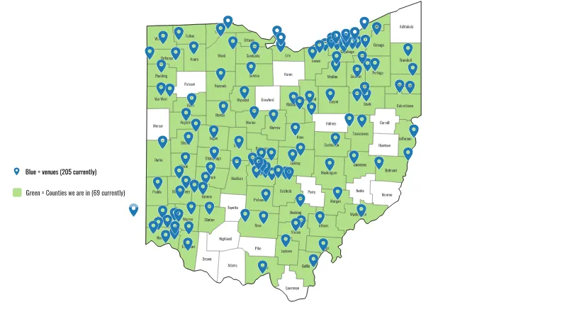 Confirmed Counties/Venues OGTTM