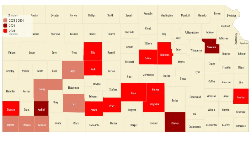 SSS Residents served by County 2023/2024