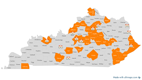 AP Environmental Schools vs. KY Watershed Hubs