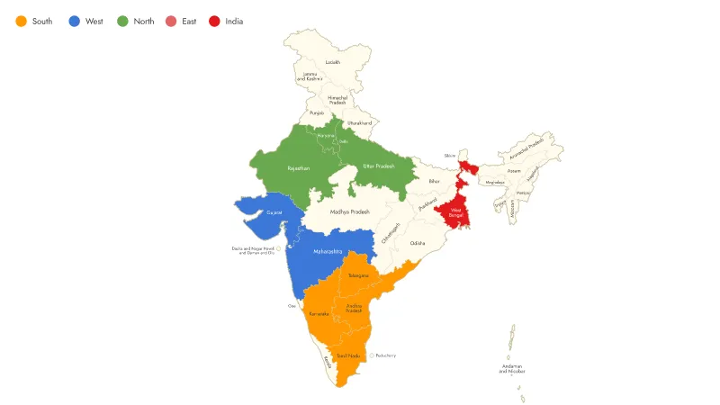 India — States and Union Territories
