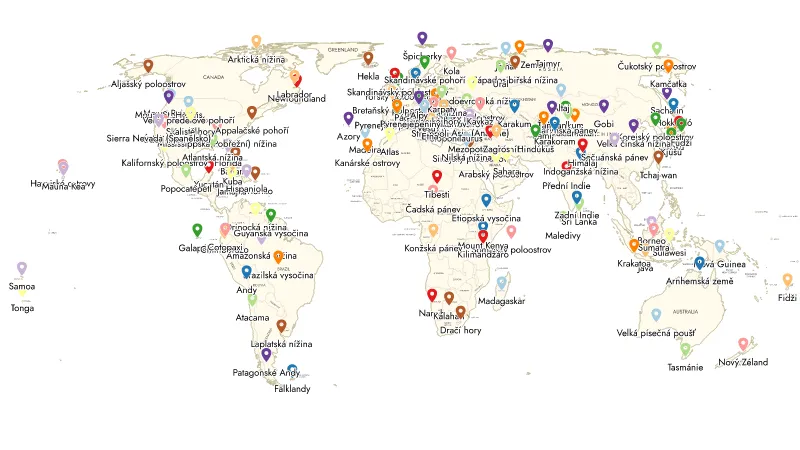 World map orientation 