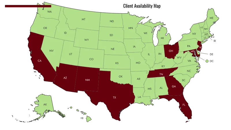 AcquiMatch Client Availability Map
