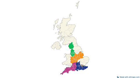 United Kingdom — Counties