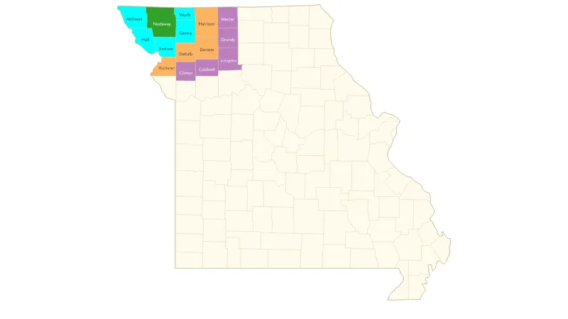 NWRPDC County Map
