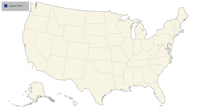 United States with Alaska and Hawaii — States