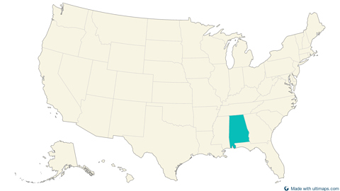 United States with Alaska and Hawaii — States