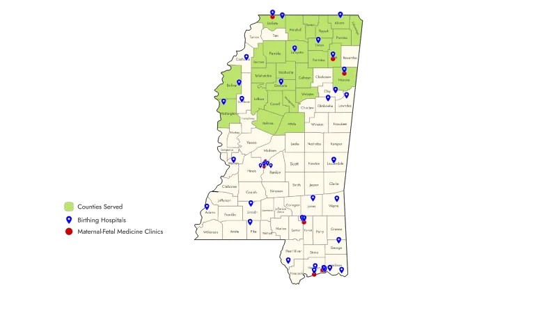 UMMC Maternal RPM Study Map