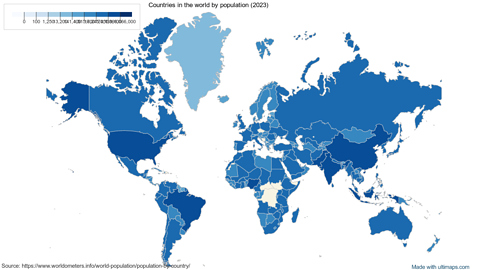 [COMMUNITY] Countries in the world by population (2023)