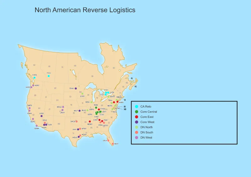 Relo North America Map