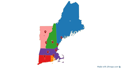 New England Map