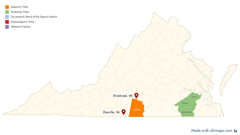Virginia Tribal Counties